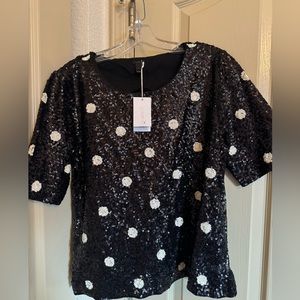 Polka Dot Sequin Top